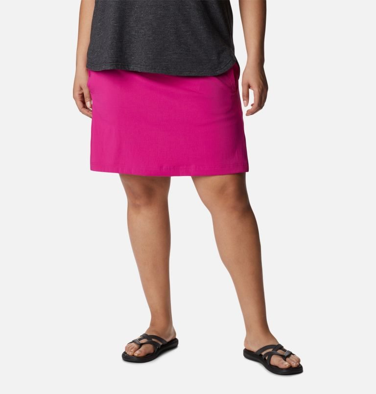 Women\'s Columbia On The Go Skorts Fuchsia | Plus Size CA-B305A